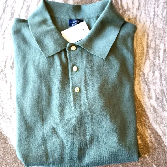 J.Crew Men's Sweater-Polo Shirt New Size Medium